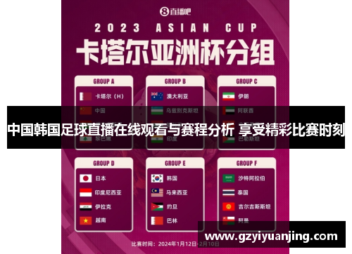 中国韩国足球直播在线观看与赛程分析 享受精彩比赛时刻